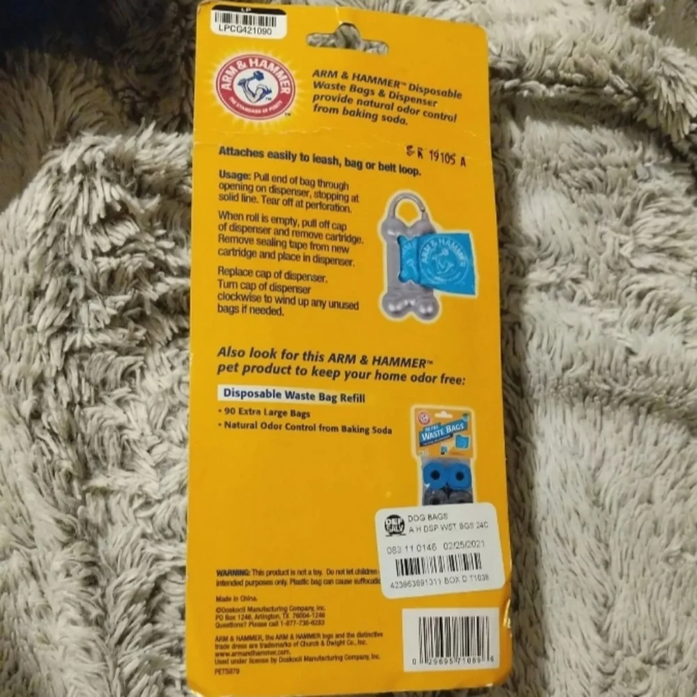 Arm & Hammer Waste Bag Dog Dispenser Fresh Scent